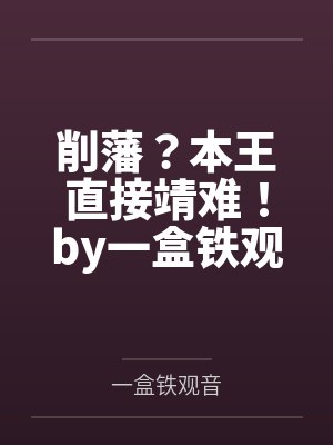 削藩？本王直接靖难！by一盒铁观音笔趣阁无弹窗