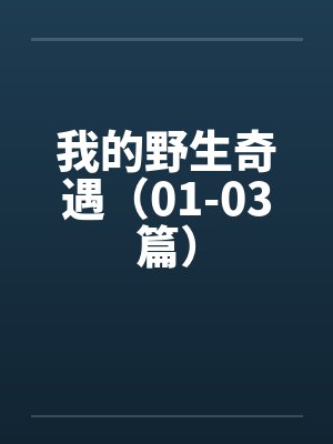 我的野生生物朋友全篇 我的野生生物朋友全篇